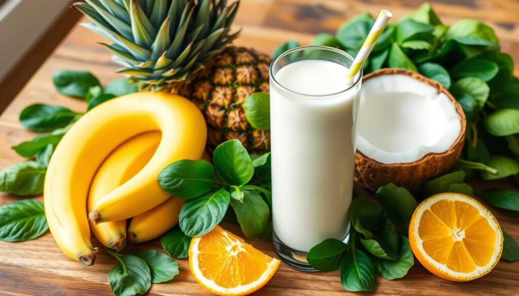 ananas banana smoothie ingredients