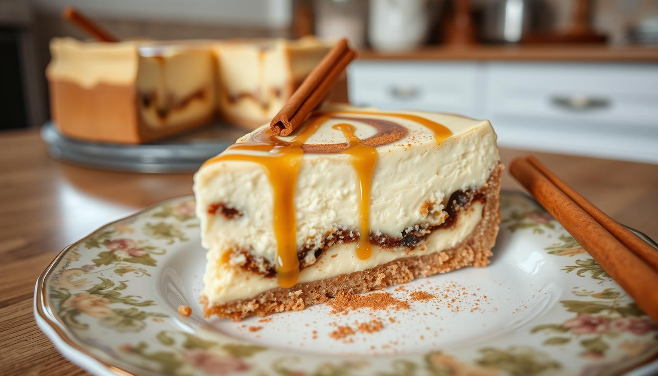 cinnamon roll cheesecake