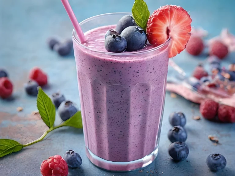 strawberry blueberry smoothie