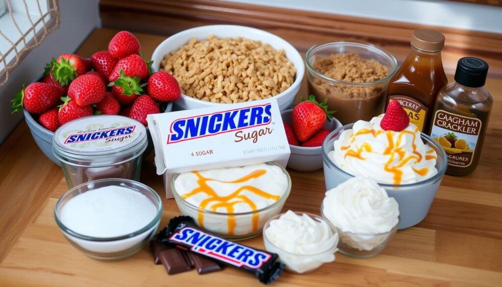 snickers strawberry cheesecake ingredients