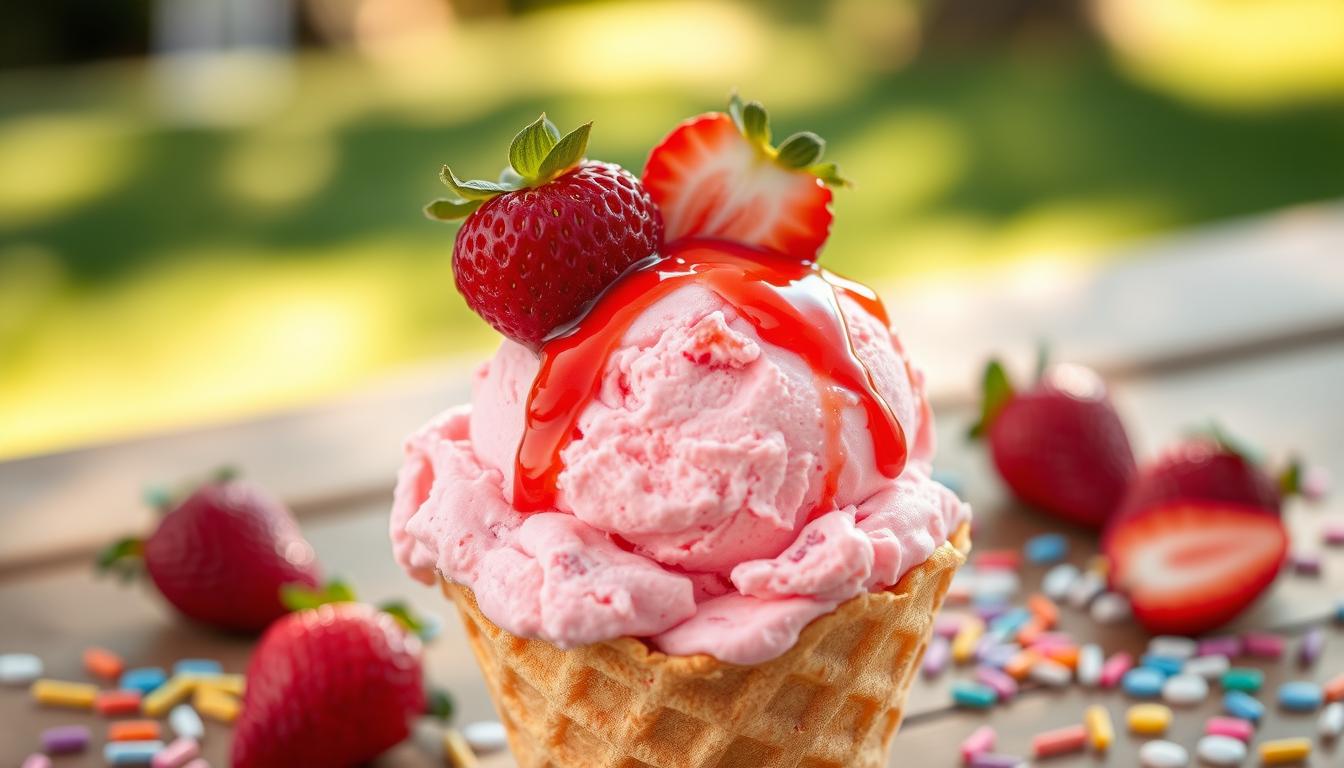 strawberry cheesecake ice cream