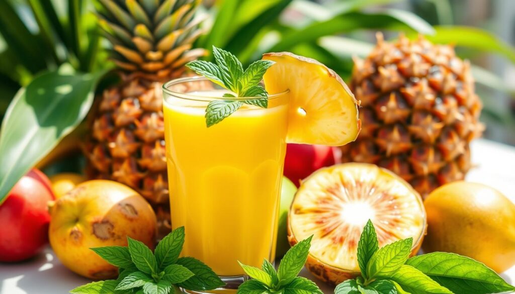 tropical fruit smoothie